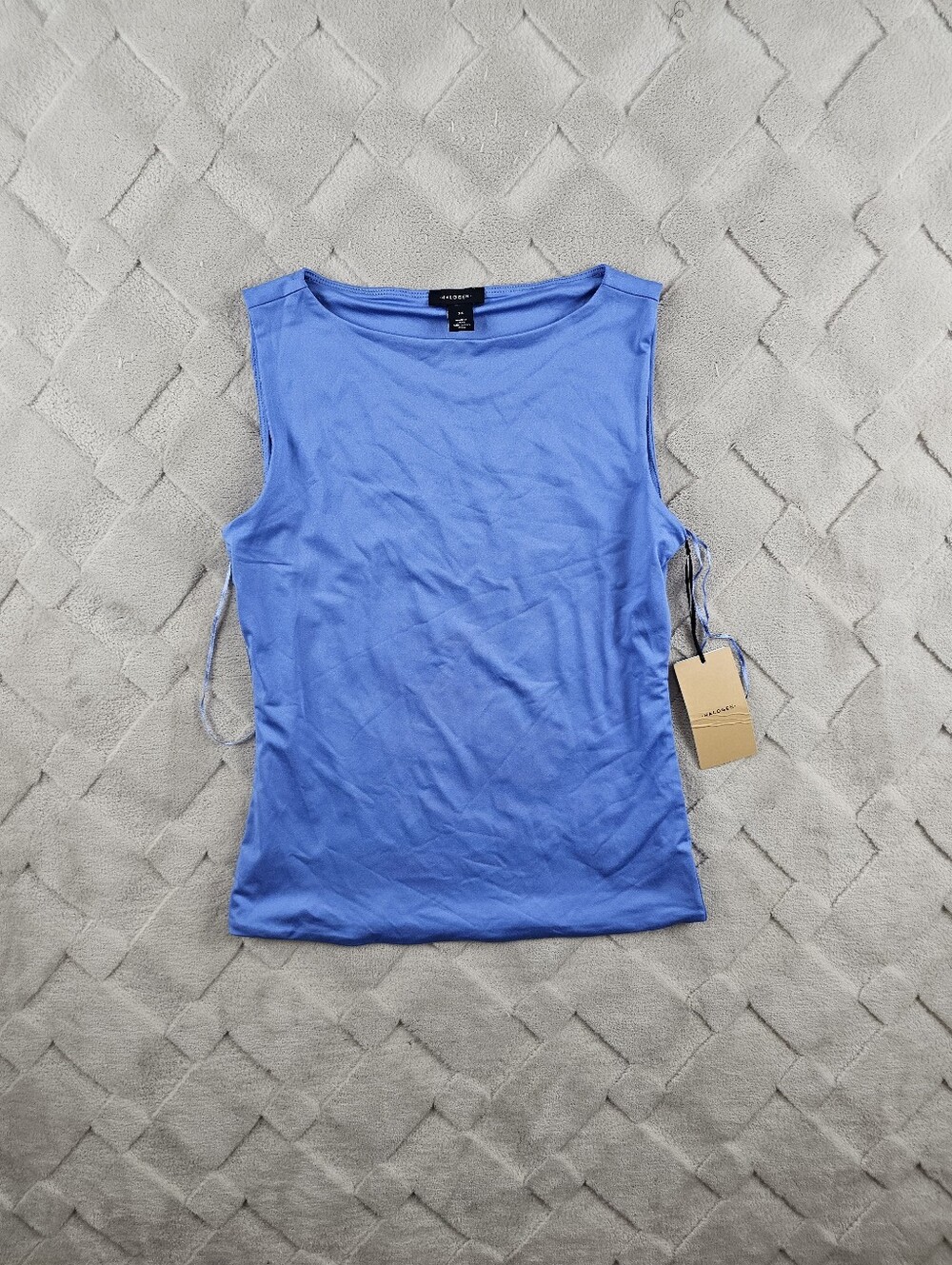 Halogen Tank Top Womens Extra Small Blue Scoop Neck